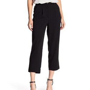 Good Luck Gem | Women’s Black Rise Front Pleat Ankle Pants (Size XL)